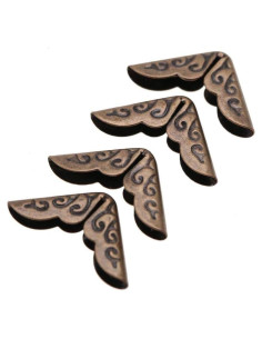 50 Protectores de Esquinas de Metal Hilitand Bronce para Álbumes