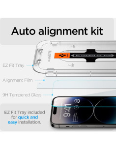 Protector de Pantalla Vidrio Templado Spigen iPhone 14 Pro - 2 Paquete 2