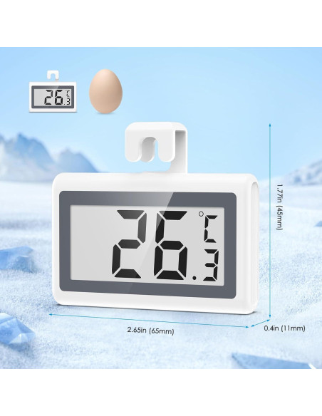 Termómetro Digital Olipiter para Nevera y Congelador - Pantalla LCD