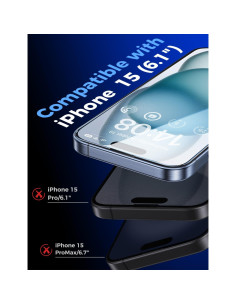 Protector de Pantalla Vidrio Templado MAGIC JOHN iPhone 15 6.1" 2