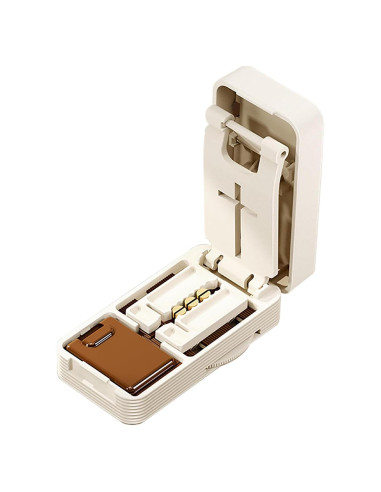 Cortador de Pastillas KELLYPOLLY Portátil Blanco Marrón