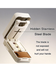 Cortador de Pastillas KELLYPOLLY Portátil Blanco Marrón 2