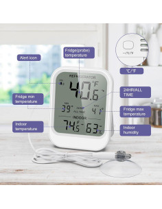 Termómetro Digital de Refrigerador JXTZ con Sonda 1.5m 2