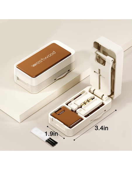 Cortador de Pastillas KELLYPOLLY Portátil Blanco Marrón