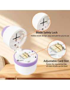 Cortador de Pastillas FU DA YI con Almacenamiento y Cuchilla de Acero 2