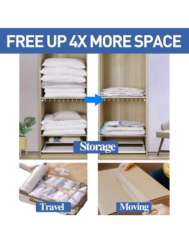 Bolsas de Almacenamiento al Vacío MSBS Packing 10 Pequeñas 60x40cm