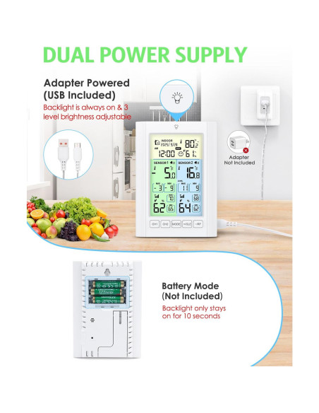 Termómetro Digital Inalámbrico Temracha para Congelador 340g