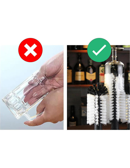 Cepillo Limpiador de Copas Yesland con Base de Succión 3 Cabezas