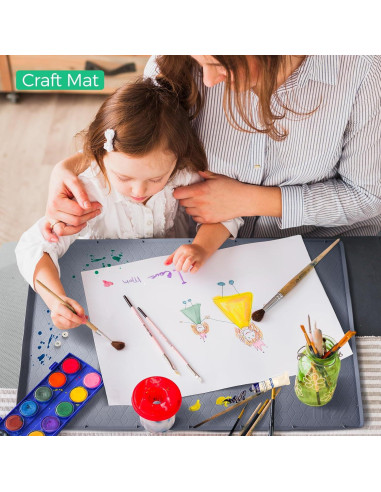 Tapete Impermeable de Silicona TRZZ 86.36x55.88 cm Gris