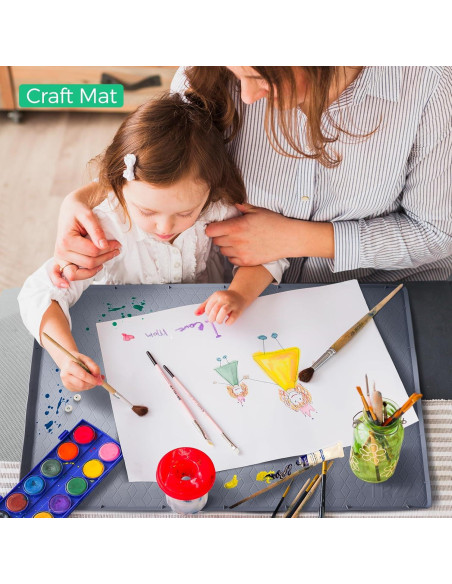 Tapete Impermeable de Silicona TRZZ 86.36x55.88 cm Gris