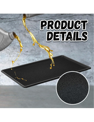 Bandeja de Drenaje de Aceite Uiifan 90x60 cm con Almohadilla