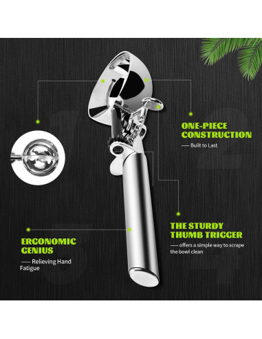 Cuchara para Masa de Galletas 60 ml PTAHON Acero Inoxidable