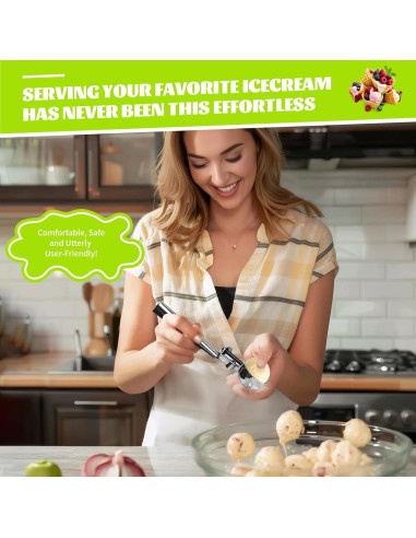 Cuchara para Masa de Galletas 60 ml PTAHON Acero Inoxidable