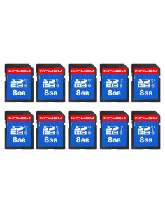 Tarjeta SD 8GB UHS-I Clase 10 INDMEM - Paquete de 10 Unidades