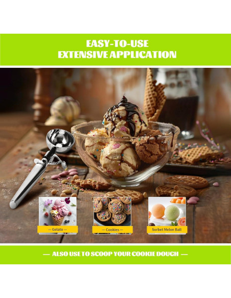 Cuchara para Masa de Galletas 60 ml PTAHON Acero Inoxidable