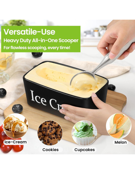 Cucharón de Helado CUNSENR Acero Inoxidable Ergonómico 21.1cm