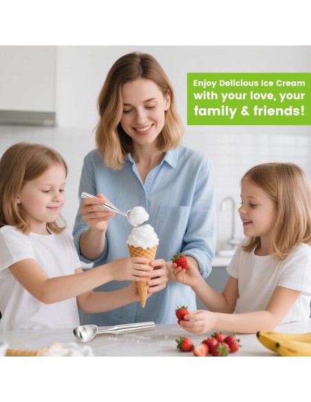 Cucharón de Helado CUNSENR Acero Inoxidable Ergonómico 21.1cm