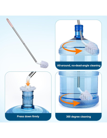 Juego de 2 Cepillos de Limpieza AQFTUSX para Botellas 66-74 cm