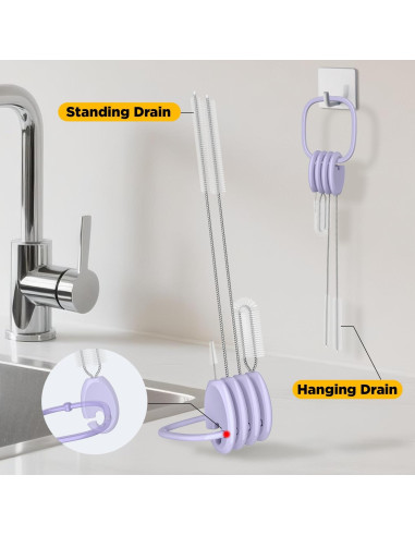 Juego de Cepillos Limpiadores VOGOGE 4 Piezas para Pajitas