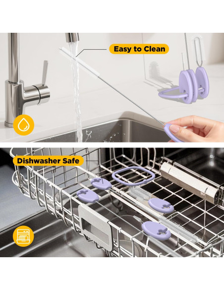 Juego de Cepillos Limpiadores VOGOGE 4 Piezas para Pajitas