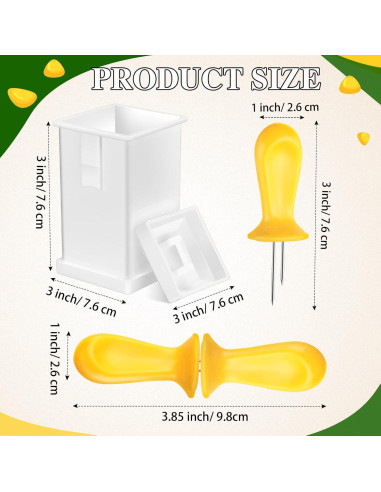 Set de 19 Piezas para Servir Maíz Teenyyou - Bandejas, Soportes y Espátula