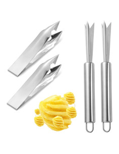 Juego de 4 Piezas para Quitar Ojos de Piña VILPKWMP Acero Inoxidable