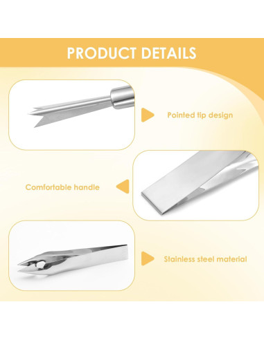 Juego de 4 Piezas para Quitar Ojos de Piña VILPKWMP Acero Inoxidable