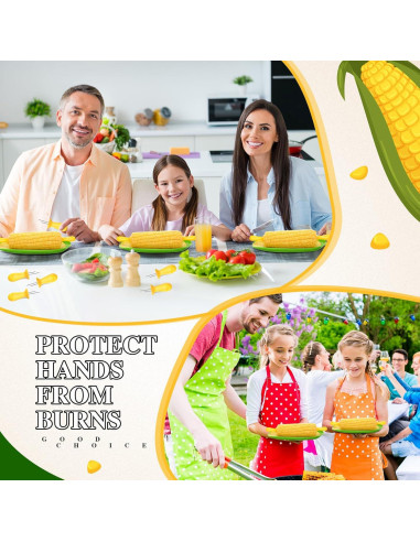 Juego de 9 Piezas de Platos y Sujetadores para Mazorcas Teenyyou