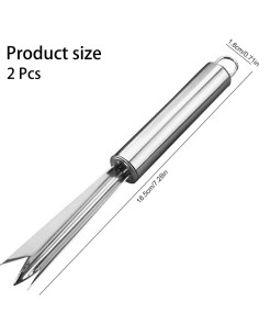 Juego de 2 Peladores de Ojos de Piña Sndperiexam Acero Inoxidable 2