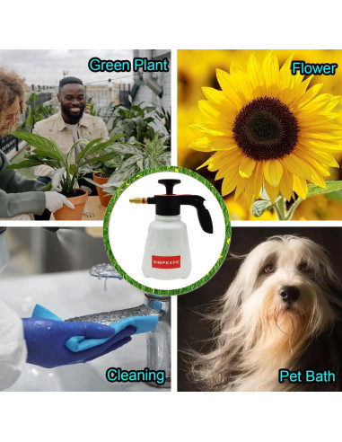 Pulverizador de Jardín SIMPEXPE 2L con Boquilla Ajustable Oro