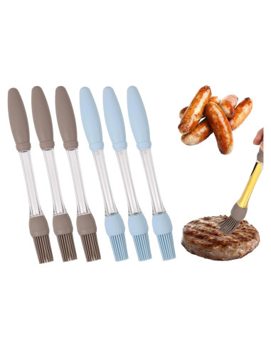 Juego de 6 brochas de cocina de silicona Lyreh resistentes al calor