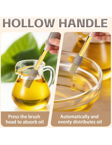 Juego de 6 brochas de cocina de silicona Lyreh resistentes al calor