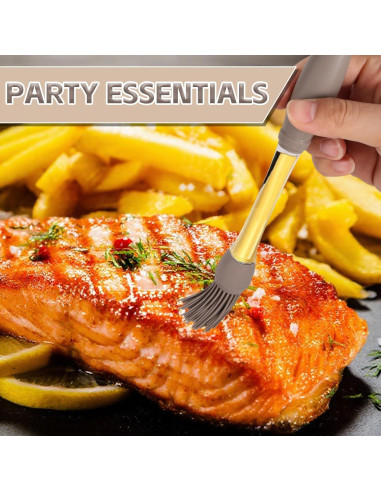 Juego de 6 brochas de cocina de silicona Lyreh resistentes al calor