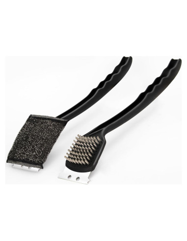 Juego de Cepillos para Parrilla MEADAY 2 PCS Acero Inoxidable