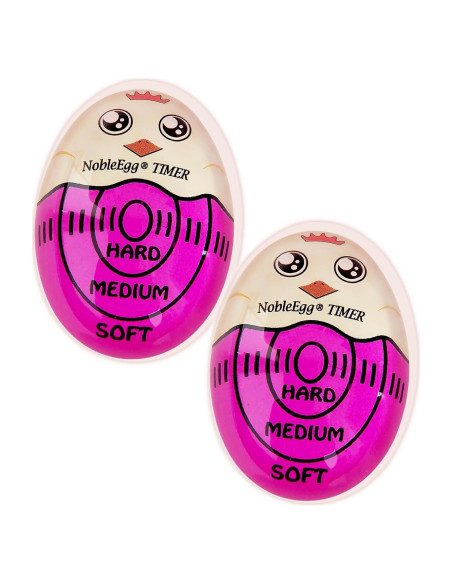 Temporizador de Huevos NobleEgg Púrpura - Hervido Blando, Medio y Duro