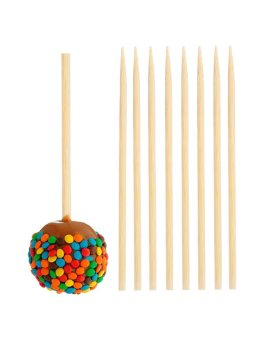 120 Pinchos de Bambú Gere 18 cm 5 mm para Kebab y Caramelos