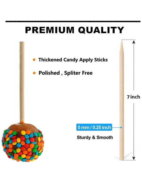 120 Pinchos de Bambú Gere 18 cm 5 mm para Kebab y Caramelos