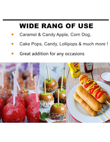 120 Pinchos de Bambú Gere 18 cm 5 mm para Kebab y Caramelos