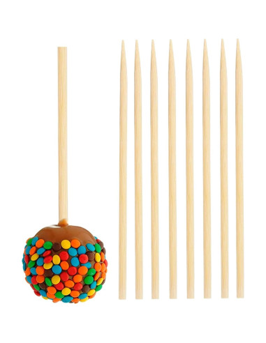 120 Pinchos de Bambú Gere 18 cm 5 mm para Kebab y Caramelos