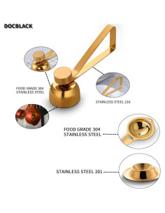 Juego de Cortador y Separador de Huevos DOCBLACK Acero Inoxidable 2