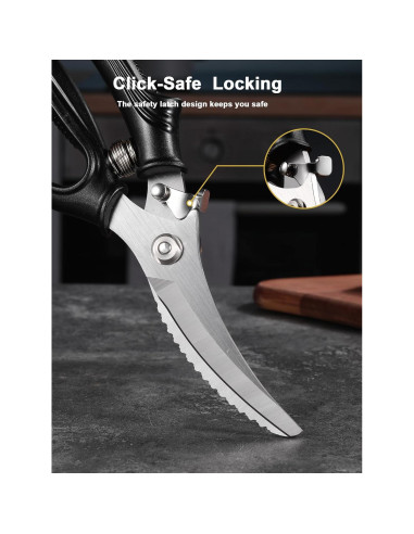 Tijeras de Cocina Vomsocs Alta Resistencia Acero Inoxidable