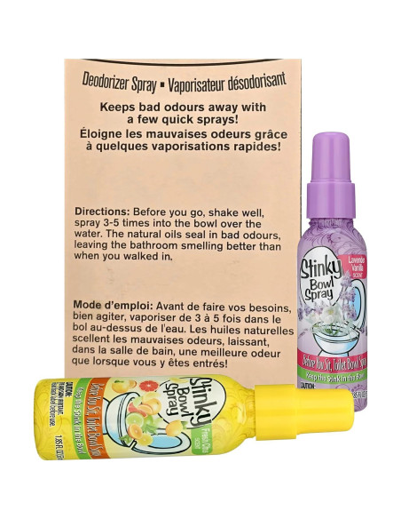 Juego de 2 Sprays Desodorantes para Inodoro Treasure Isle 52.5ml