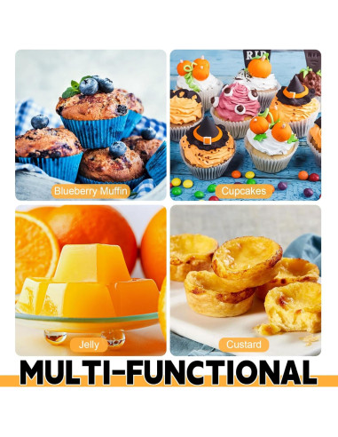 Molde para Muffin Unokit 12 Tazas Acero al Carbono Antiadherente