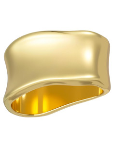 Anillo de Bufanda de Seda Winsyison - Clip Dorado Geométrico