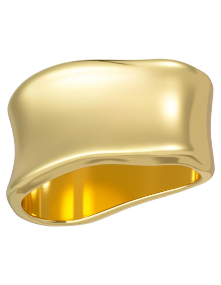 Anillo de Bufanda de Seda Winsyison - Clip Dorado Geométrico