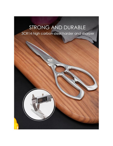 Tijeras de Cocina SimCoker de Acero Inoxidable 22cm Multiusos