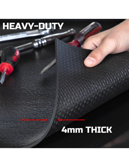 Forro de Caja de Herramientas ONREVA 76 cm x 9 m Negro Antideslizante