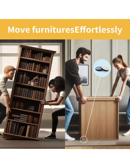 Deslizadores de Muebles Wizard Sliders 36 Piezas Autoadhesivos Deslizadores de Muebles Wizard Sliders 36 Piezas Autoadhesivos