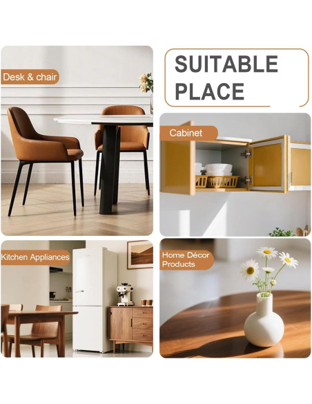 48 Almohadillas de Fieltro YOESSA para Muebles Marrón 25mm