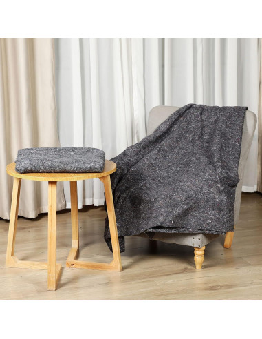 32 Mantas de Mudanza Newwiee 140x180 cm Gris Resistente